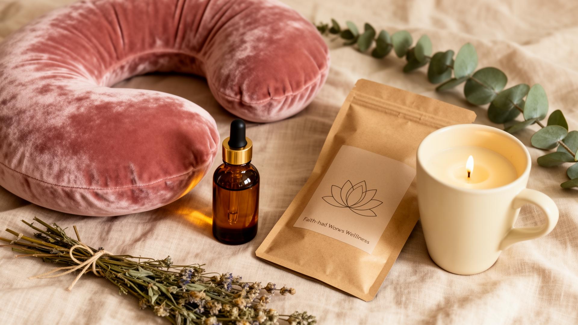 Sacred Endurance products flatlay